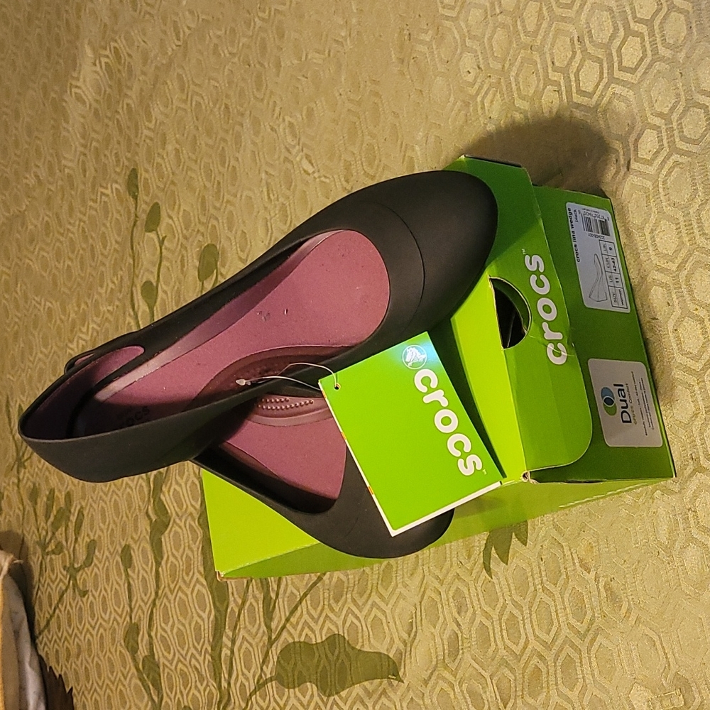 Crocs Dress Heels Women's 11 Black New with Tags